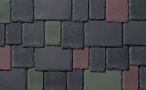 Roofer in Utah. Shingle - Dusk Grey, Mulberry, Slate Green, Offset Exposure